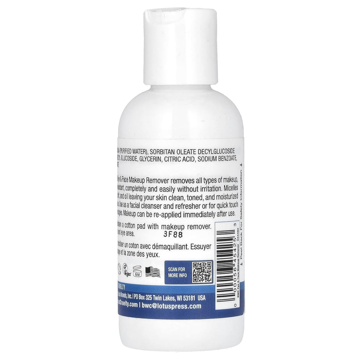BWC Eye Makeup Remover 4oz | Healthway