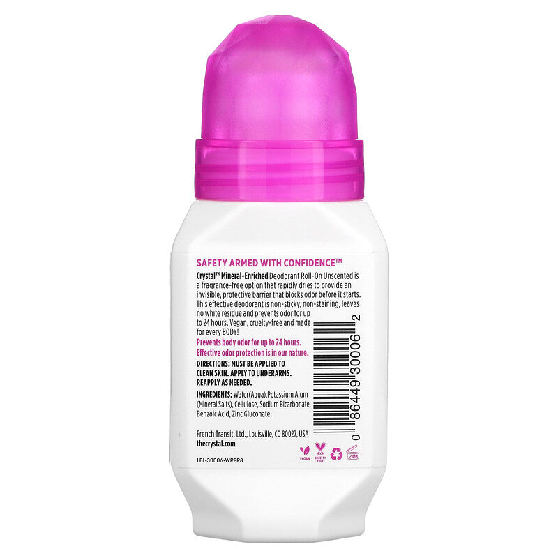Crystal Deo Roll On Uns 2.25oz-[HealthWay]