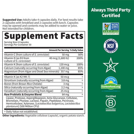 Garden Of Life Vit Code Raw Calcium 120cp-[HealthWay]