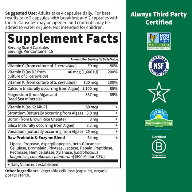 GOL Raw Calcium 60cp-[HealthWay]