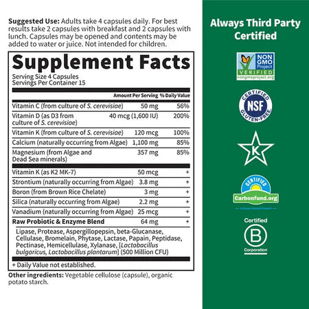 GOL Raw Calcium 60cp-[HealthWay]