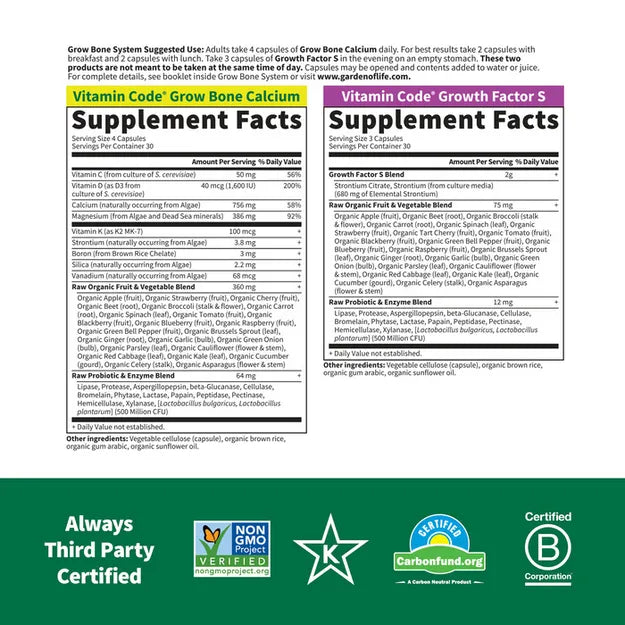 Garden Of Life Vit Code Grow Bone Kit-[HealthWay]