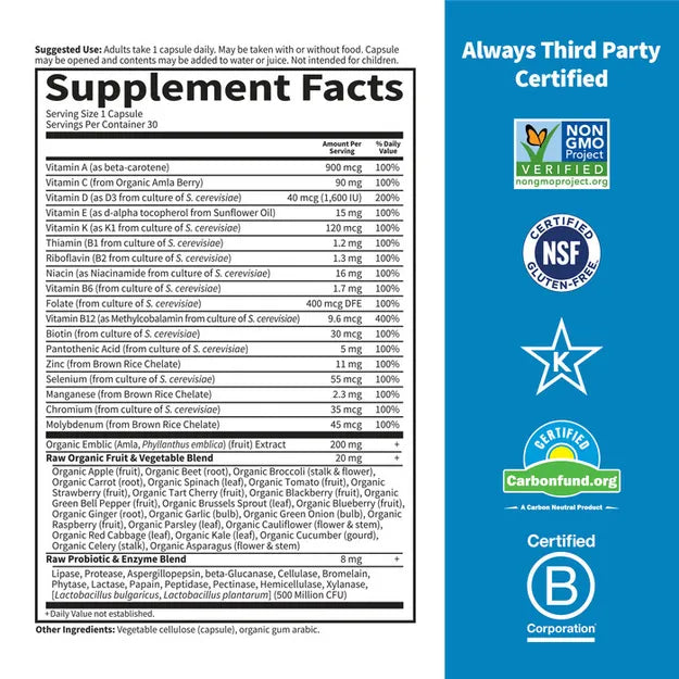 Garden Of Life Raw One Men 75cp-[HealthWay]