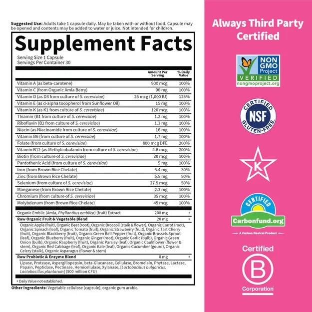 Garden Of Life Raw One Women 75cp-[HealthWay]