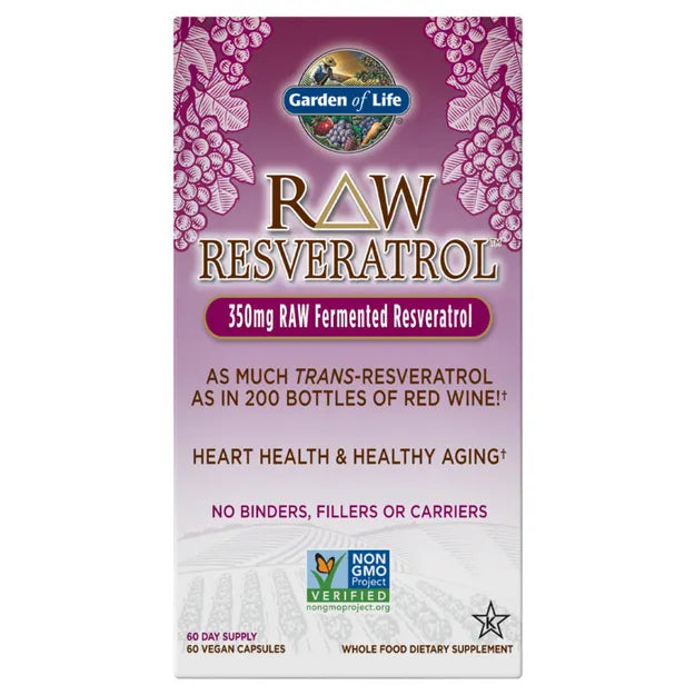 Garden Of Life Raw Resveratrol 350mg 60vc-[HealthWay]