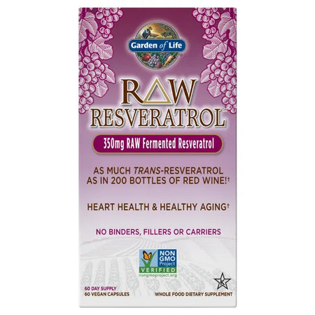 Garden Of Life Raw Resveratrol 350mg 60vc-[HealthWay]
