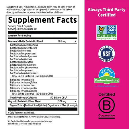 Garden of Life Dr Probiotic 1D Women 50B 30cp-[HealthWay]