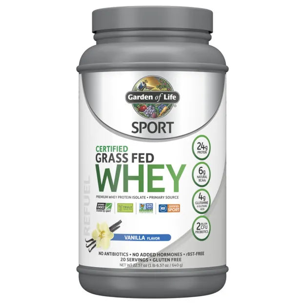 Garden of Life Sport Grass Fed Whey Van 23oz-[HealthWay]