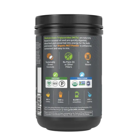 GoL MCT Powder Organic 10.5oz-[HealthWay]