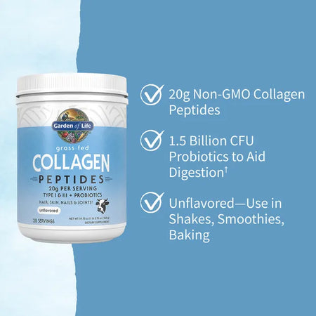 Garden of Life Collagen Peptides Unflv 19oz-[HealthWay]