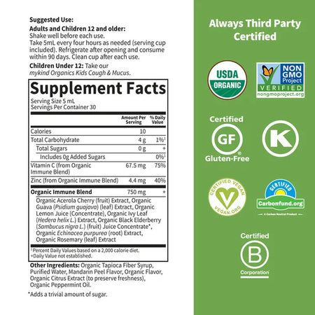 Gol MyKind Cough & Mucus 5oz-[HealthWay]