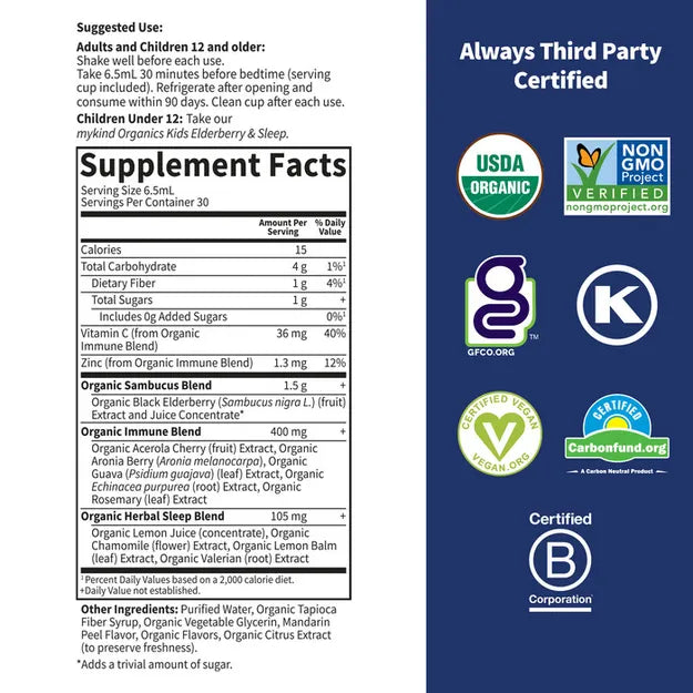 Gol MyKind Elderberry Sleep 6.5oz-[HealthWay]