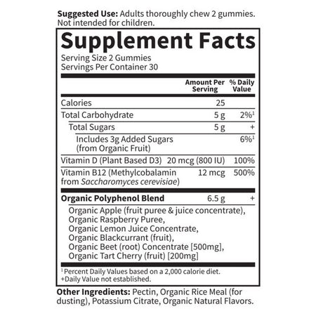 Gol Beets Raspberry 60ct-[HealthWay]