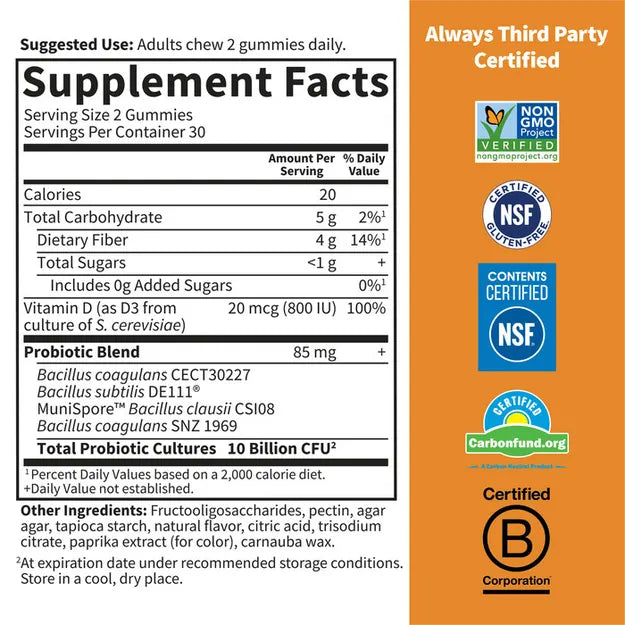 GoL Dr Probiotic 10bill Orange Dream 60ct-[HealthWay]