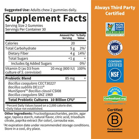 GoL Dr Probiotic 10bill Orange Dream 60ct-[HealthWay]