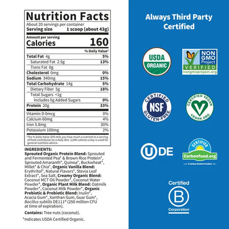 Gol Protein Creamy Vanilla Cookie 860g-[HealthWay]