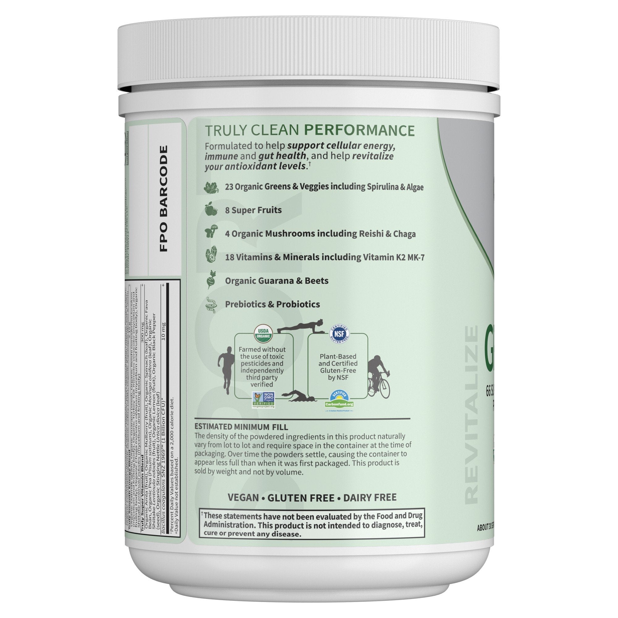 Garden of Life Sport Greens Apple Berry 9oz