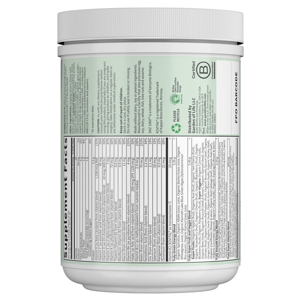 Garden of Life Sport Organic Greens Original 8oz