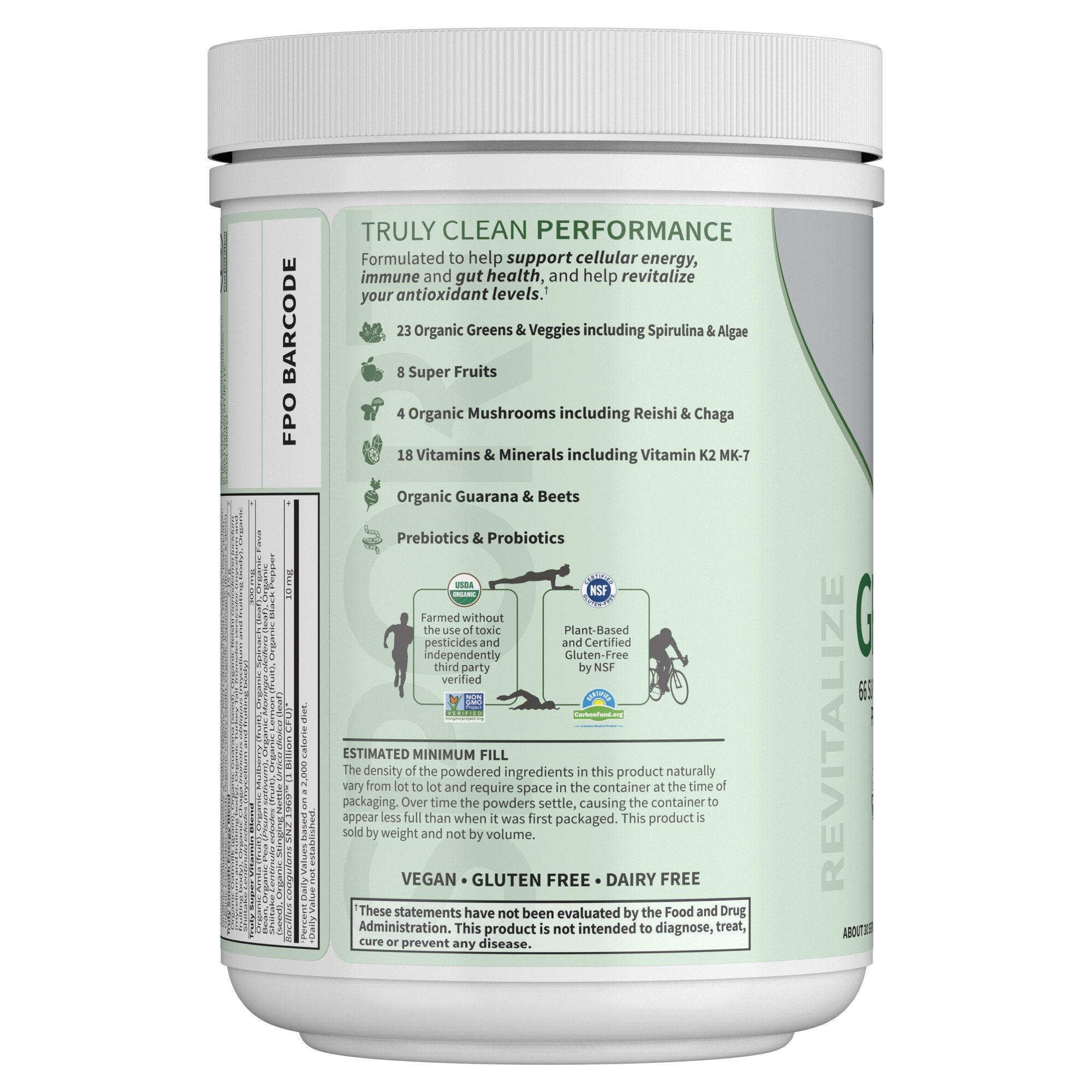 Garden of Life Sport Organic Greens Original 8oz
