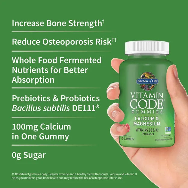 Garden of Life Calcium Magnesium 60ch-[HealthWay]