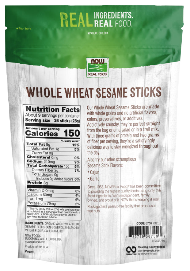 Grocery[0] - Now Sesame Sticks Whole Wheat Salted 9oz