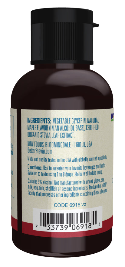 Now Stevia Maple 2oz-[HealthWay]