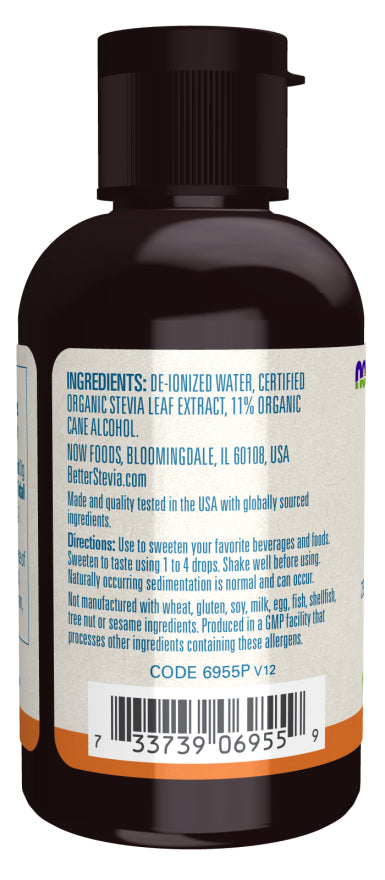 NOW BETTER STEVIA ALCOHOL LIQUID 2 OZ-[HealthWay]