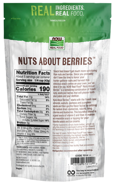 NOW NUTS ABOUT BERRIES 8 OZ-[HealthWay]