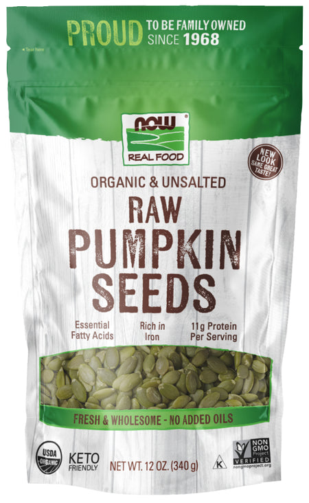 NOW ORGANIC PUMPKIN SEEDS 12 OZ-[HealthWay]