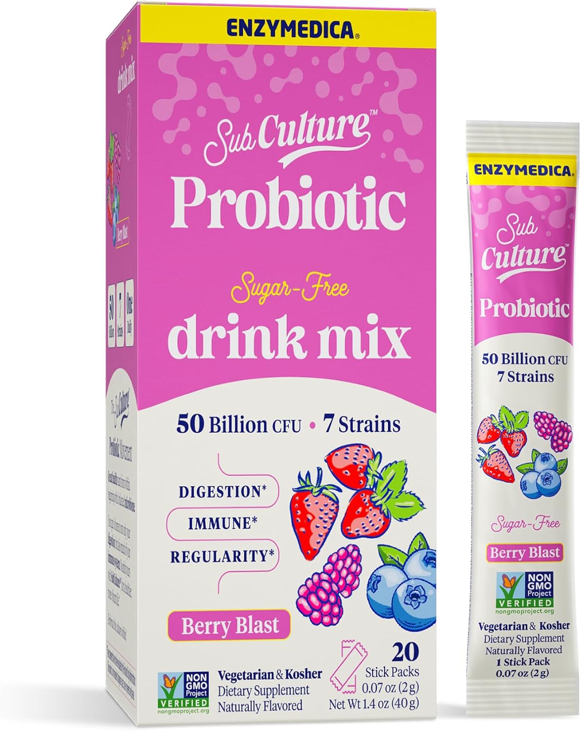 Enzymedica ProbioStick Berry 20pk
