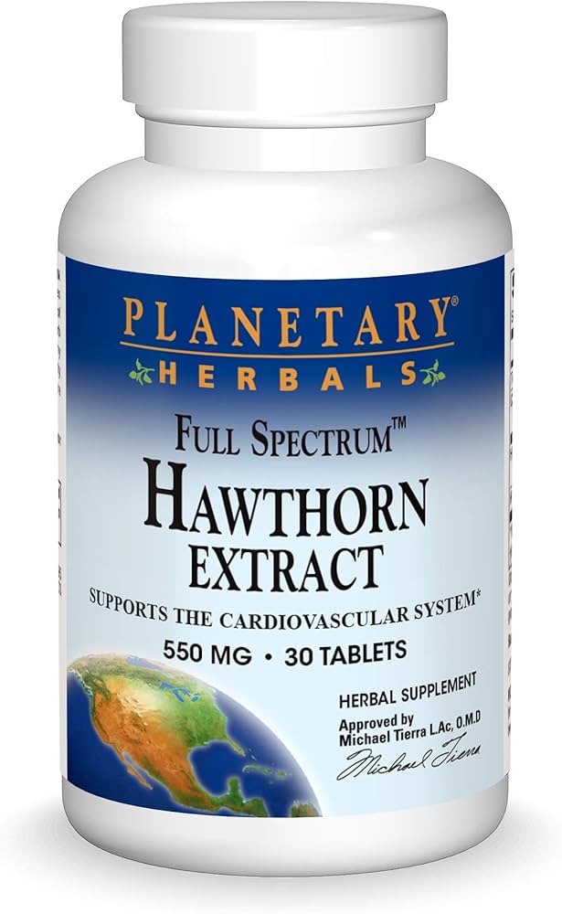 Planetary Herbals Hawthorn 550mg 30tb