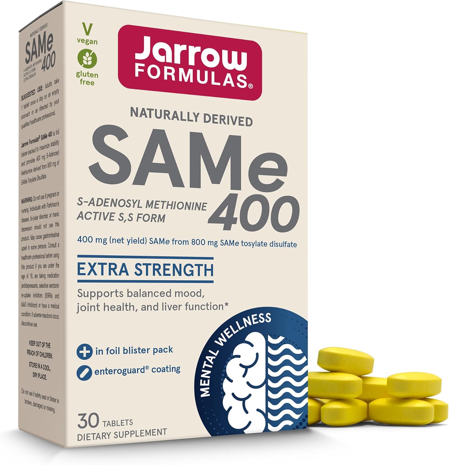 Jarrow SamE 400mg 30tb