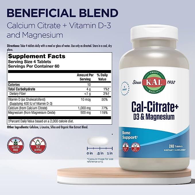 Kal Cal-Citrate+ 240tb-[HealthWay]
