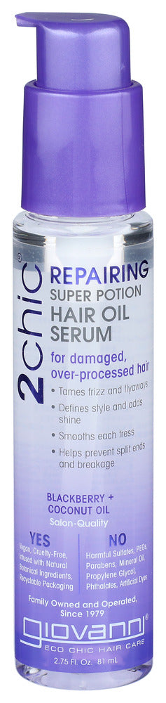 Giovanni Potion Hair Repairing Serum Blackberry Coconut 2.75oz