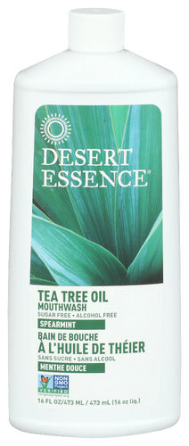 Desert Essence Mouth Wash Tea tree Oil Spearmint 8oz
