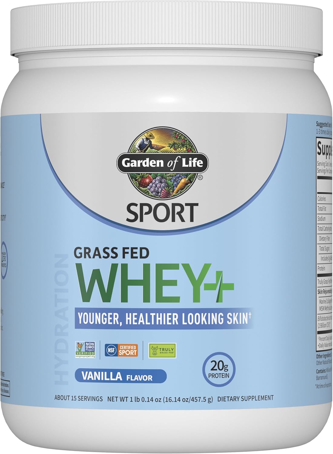 Garden of Life Sport Whey Plus MSM Vanilla 16oz