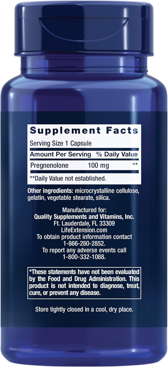 Life Extension Pregnenolone 100mg 100cp