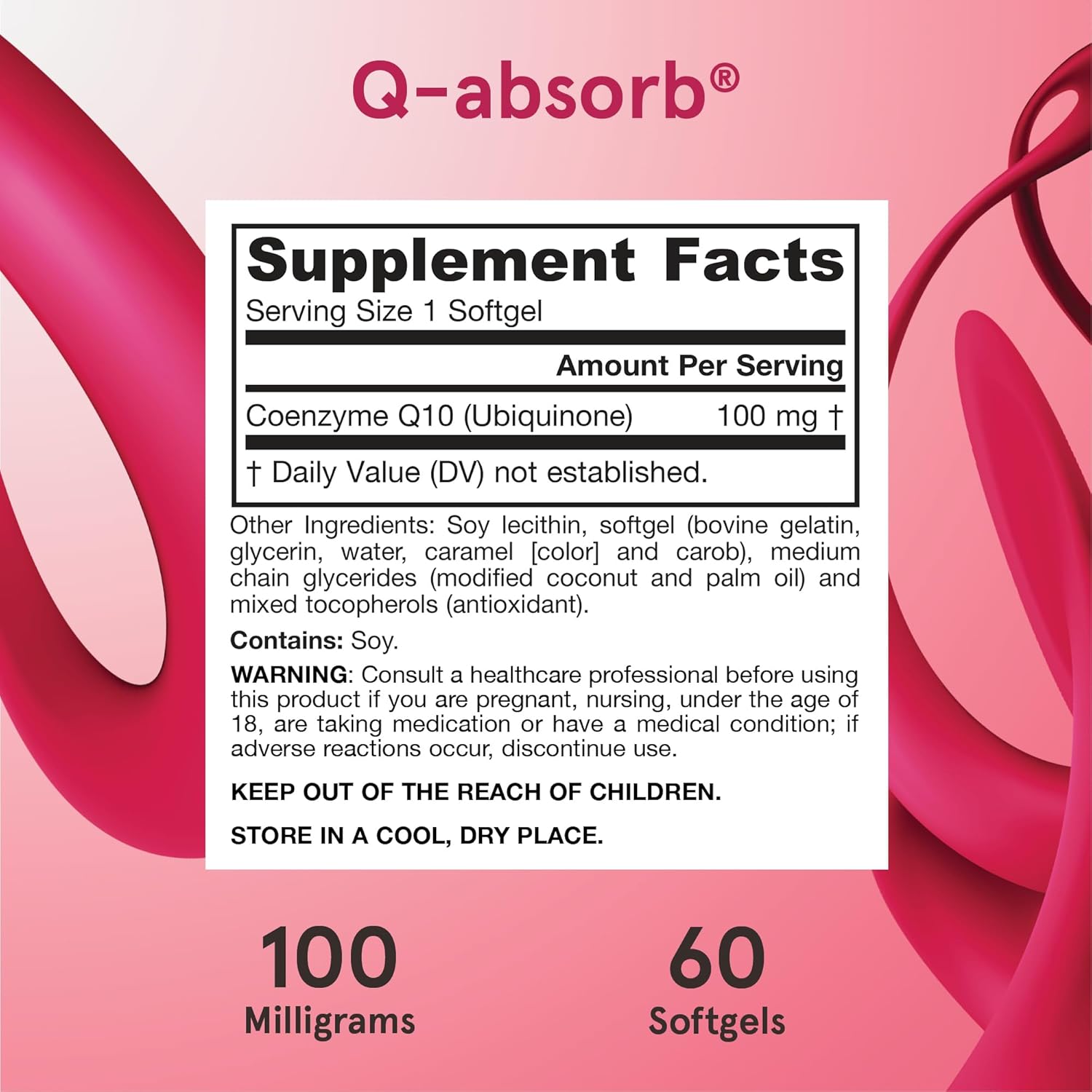 Jarrow QH-absorb CoQ10 100mg 60cp