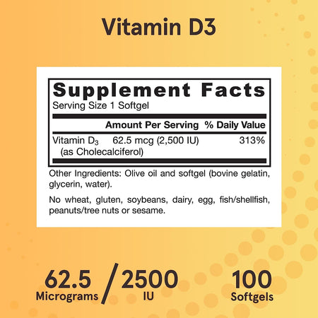 Jarrow D3 2500IU 100sg-[HealthWay]