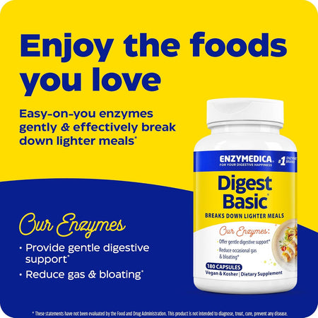 Promotion Enzymedica Digest Basic 180cp | Healthway