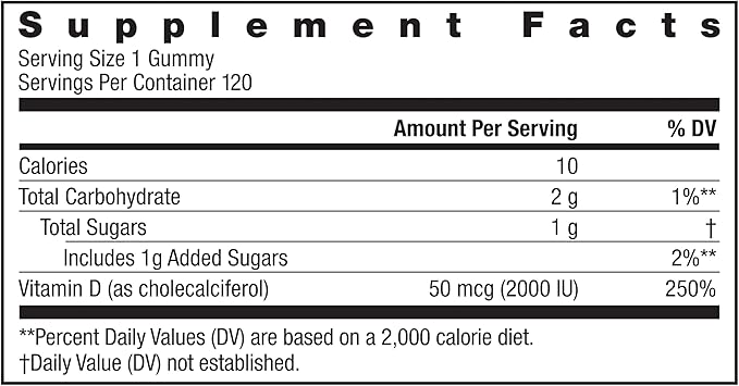 Rainbow Light Vitamin D3 2000 IU - 120ct | Vitamin D