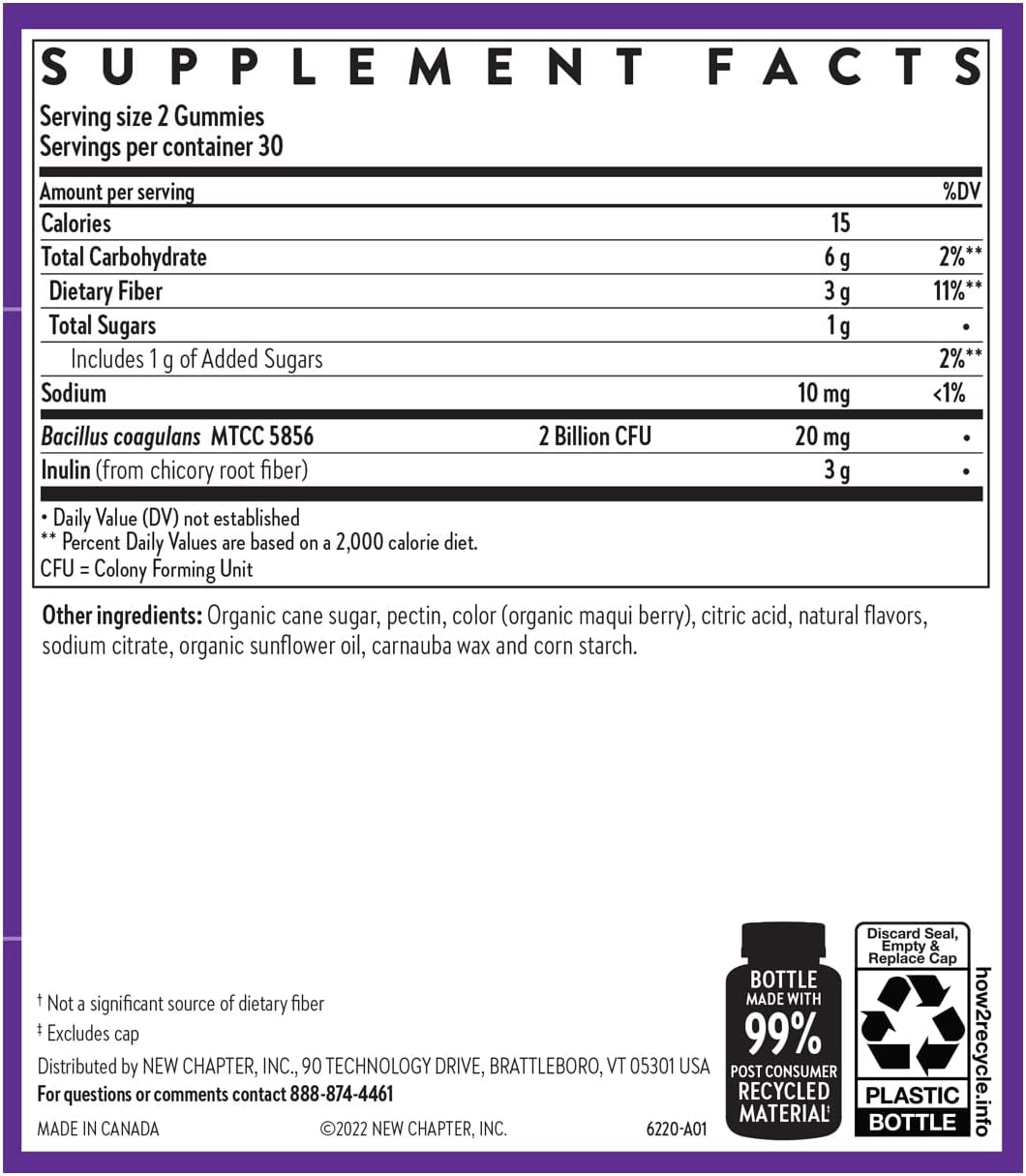 Suplement Facts New Chapter All-Flora 60ct - Healthway