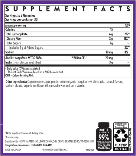 Suplement Facts New Chapter All-Flora 60ct - Healthway