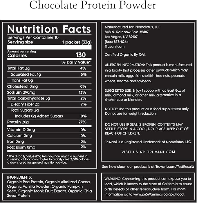 Truvani Protein - Vanilla Plant-Based 1oz | Healthway