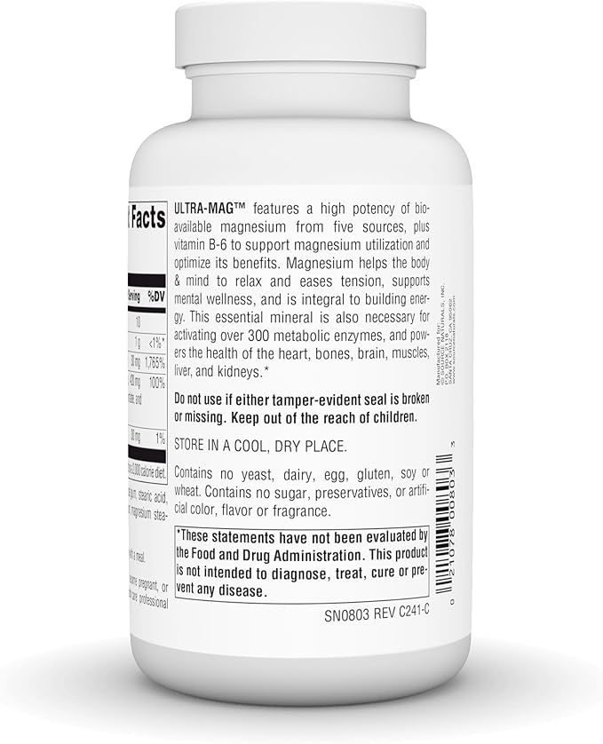 Magnesium Supplement | Source Naturals Ultra Mag 120 Tablet