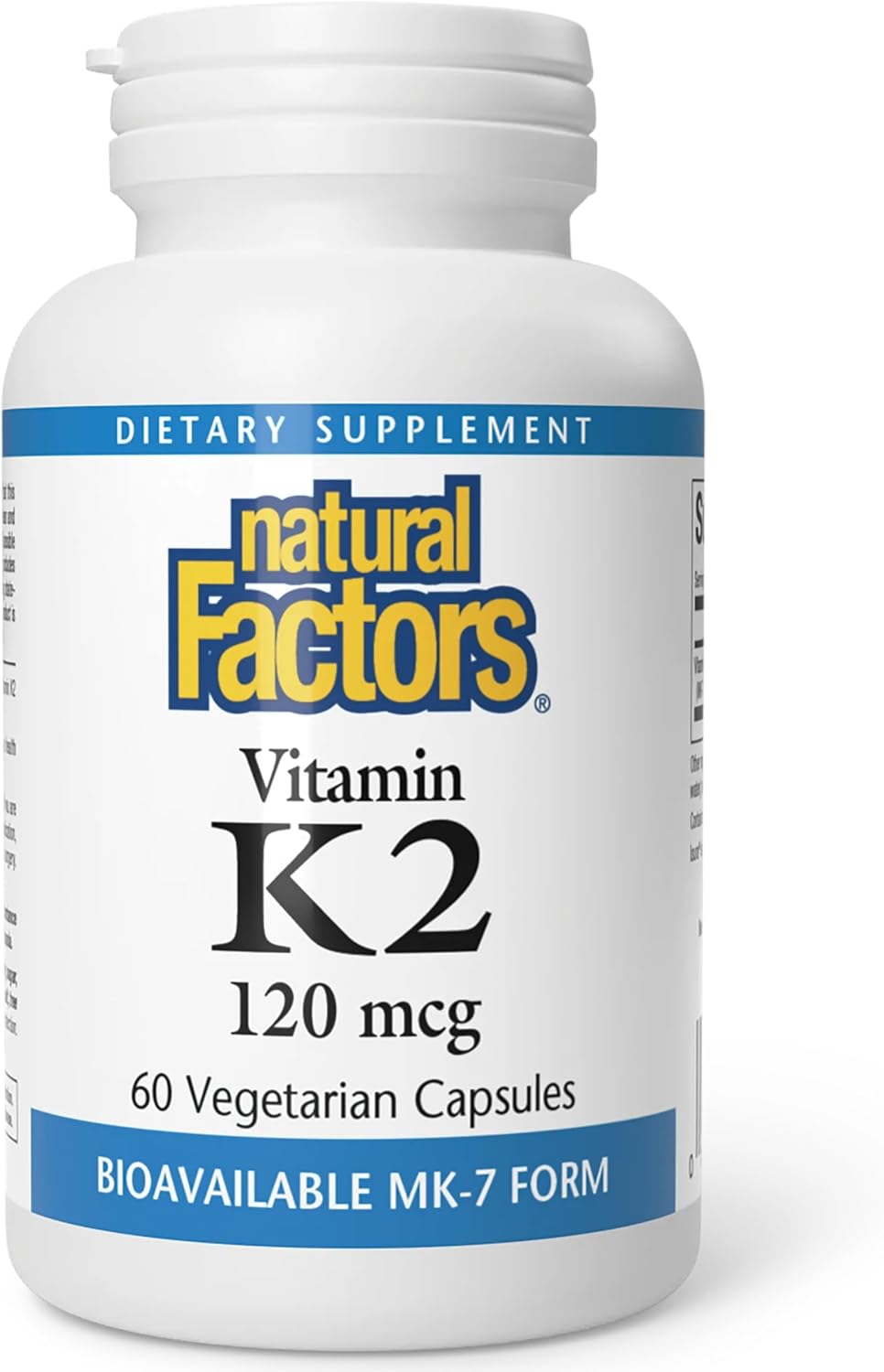 Front Label Natural Factors Vitamin K2 120mcg | Healthway