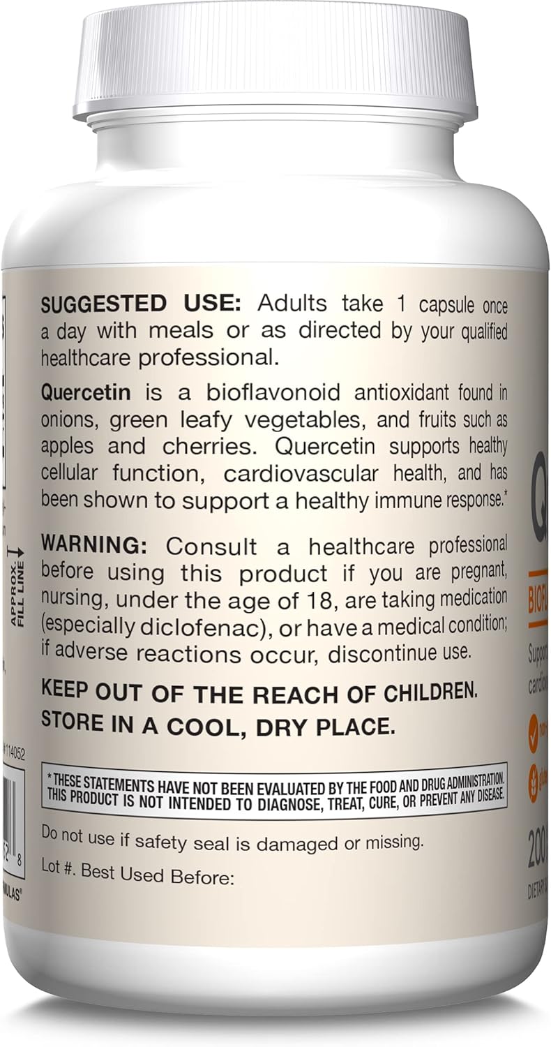 Jarrow Quercetin 500mg 200cp