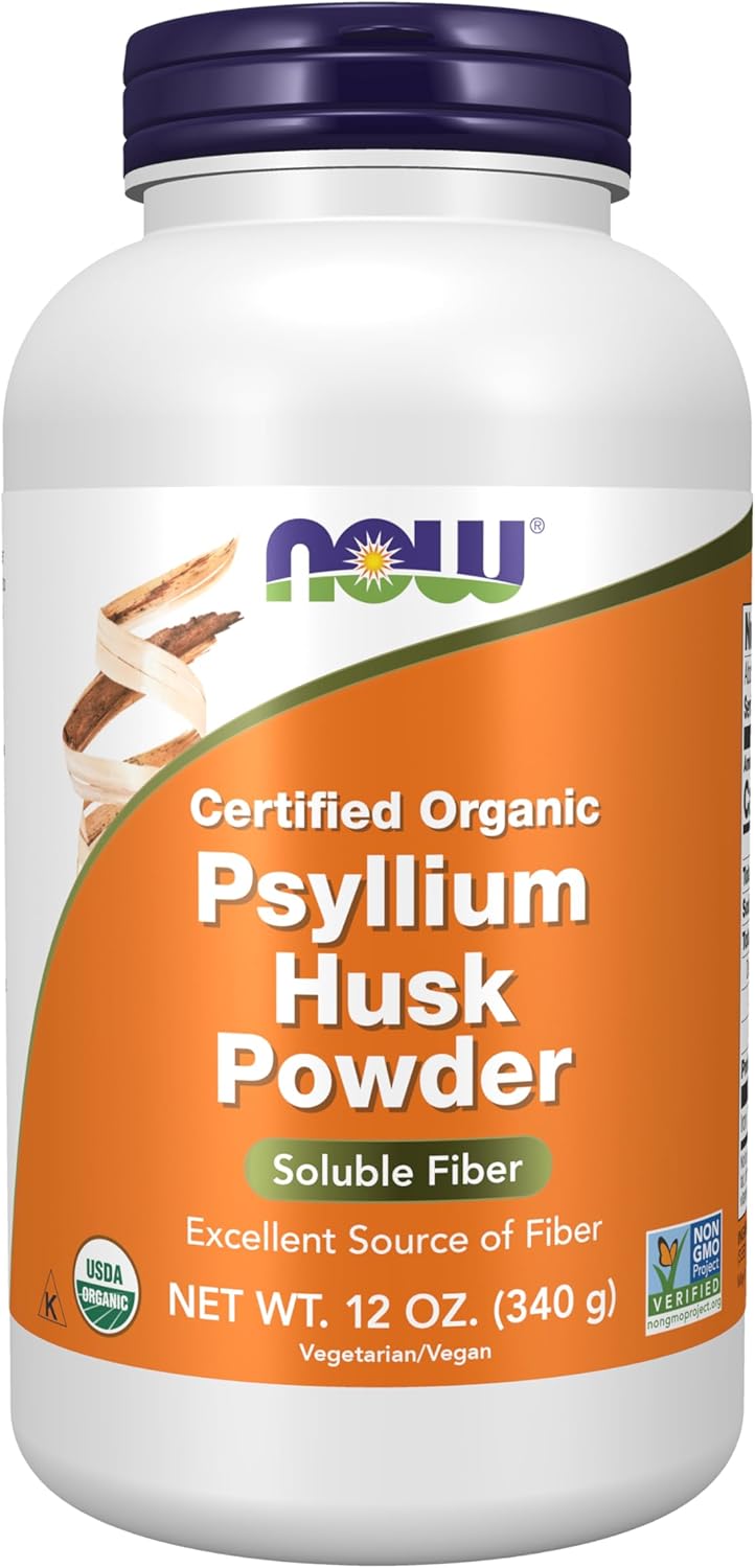 Now Psyllium Powder Organic 12oz