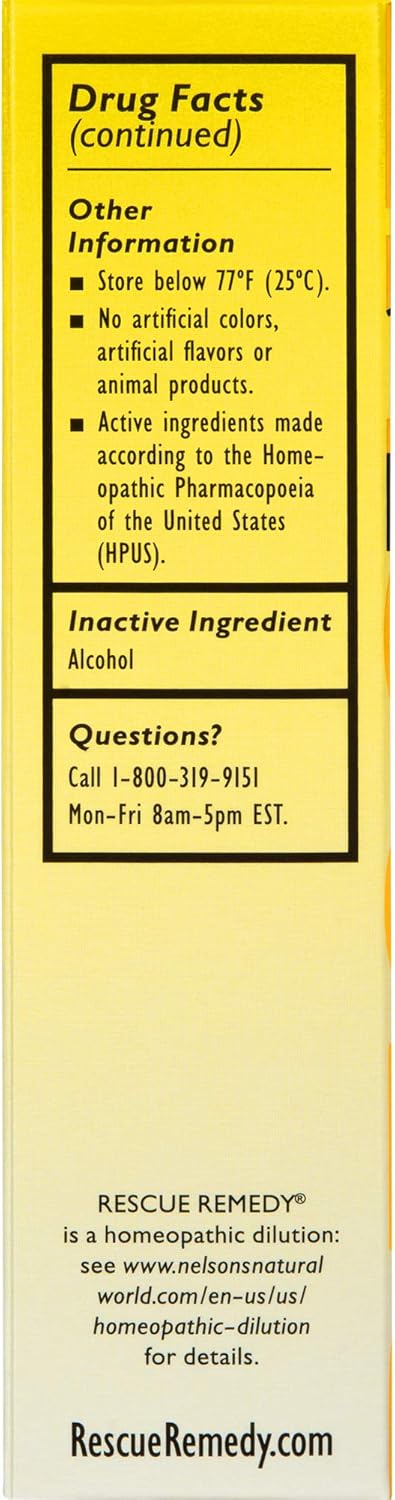 Rescue Remedy Rear Panel HealthWay