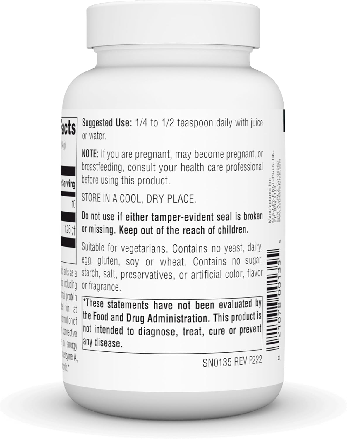 Source Naturals L-Lysine Powder 3.53oz
